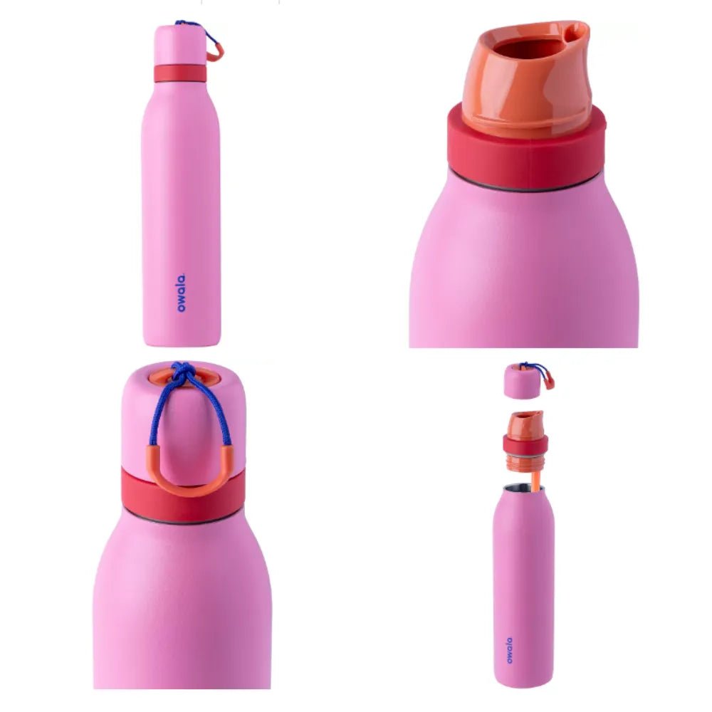 Owala Botella de Acero Inoxidable FreeSip con Tapa Giratoria, 24 oz (750 ml aprox) 💧☕ - Plan B Shopee