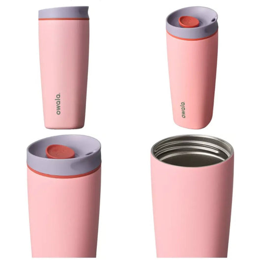 🥤 Owala Vaso SmoothSip de acero inoxidable 20oz | Café y bebidas calientes o frías (500 ml aprox) - Plan B Shopee